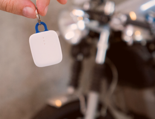 motocykl zabezpieczony przed kradzieżą lokalizatorem notiOne