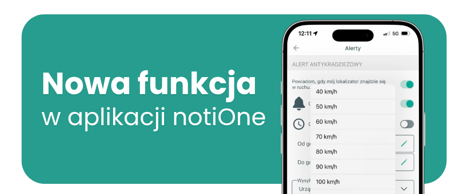 powiadomienie o przekroczonej predkosci w lokalizatorze GPS